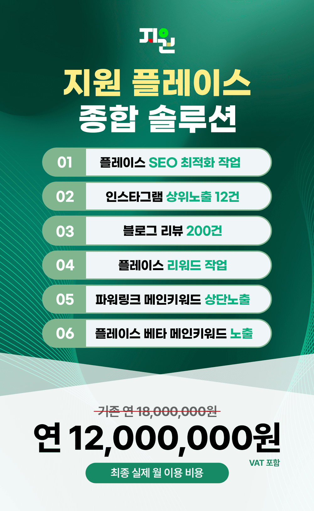 지원 플레이스 종합 솔루션 상세